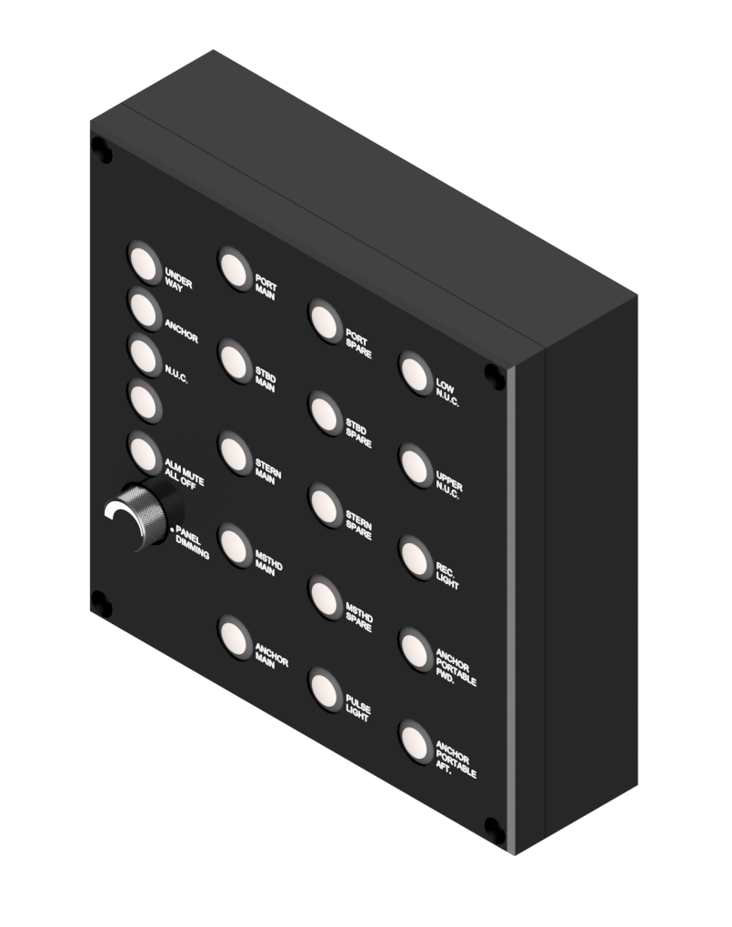 Control panel for NLC, 15 ch, Bulkhead mnt, IP67 